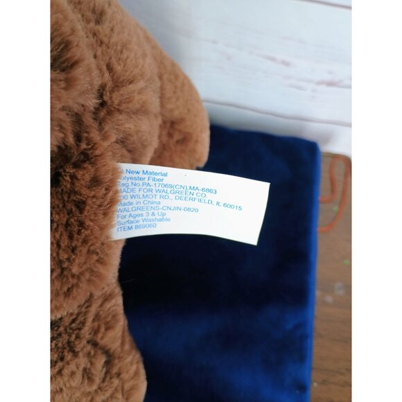 Hug Me Walgreens Dog With Bandana Brown Puppy Stuffed Plush Toy 11 Inch Soft - Picture 10 of 11